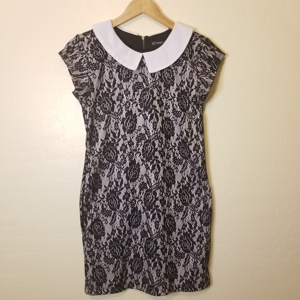 Trafaluc Zara collared lace dress